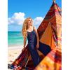 image:imageEkouaer Women Jumpsuits Casual Boho Overalls Sleeveless Spaghetti Strap Long Pants Romper with PocketsNavy Blue