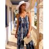 image:imageEkouaer Women Jumpsuits Casual Boho Overalls Sleeveless Spaghetti Strap Long Pants Romper with PocketsTie Dye Black White