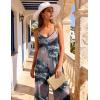 image:imageEkouaer Women Jumpsuits Casual Boho Overalls Sleeveless Spaghetti Strap Long Pants Romper with PocketsTie Dye Grey Pink