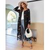 image:imageEkouaer Women Long House Coat Zipper Front Robes Full Length Nightgowns with Pockets Striped Loungewear S4XLColorful Butterfly