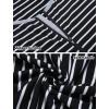 image:imageEkouaer Women Long House Coat Zipper Front Robes Full Length Nightgowns with Pockets Striped Loungewear S4XLRed and White Stripes