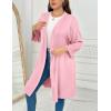 image:imageEkouaer Women Plus Size Robe Knee Length Lightweight Bathrobe Short Kimono Robes with Pockets Maternity RobeLight Pink