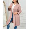 image:imageEkouaer Women Plus Size Robe Knee Length Lightweight Bathrobe Short Kimono Robes with Pockets Maternity RobePink