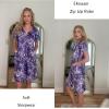 image:imageEkouaer Women Robe Zipper Front Mumu Duster Robes Zip Up Housecoat Soft Sleepwear with PocketsA Floral Purple