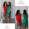 image:imageEkouaer Women Robe Zipper Front Mumu Duster Robes Zip Up Housecoat Soft Sleepwear with PocketsFeather Red