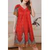 image:imageEkouaer Women Robe Zipper Front Mumu Duster Robes Zip Up Housecoat Soft Sleepwear with PocketsFeather Red
