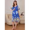 image:imageEkouaer Women Robe Zipper Front Mumu Duster Robes Zip Up Housecoat Soft Sleepwear with PocketsMandola