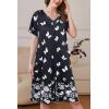 image:imageEkouaer Women Robe Zipper Front Mumu Duster Robes Zip Up Housecoat Soft Sleepwear with PocketsWhite Butterfly