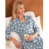 image:imageEkouaer Women Robes Long Knit Bathrobe Lightweight Soft Kimono Robes Casual Ladies Loungewear with PocketsGrey Cat