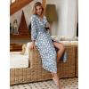 image:imageEkouaer Women Robes Long Knit Bathrobe Lightweight Soft Kimono Robes Casual Ladies Loungewear with PocketsGrey Cat