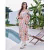 image:imageEkouaer Women Robes Long Knit Bathrobe Lightweight Soft Kimono Robes Casual Ladies Loungewear with PocketsPink Tiger