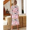 image:imageEkouaer Women Robes Long Knit Bathrobe Lightweight Soft Kimono Robes Casual Ladies Loungewear with PocketsPink Tiger