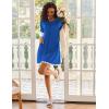 image:imageEkouaer Women Zip Up Robe Lightweight Housecoats with Pockets Knee Length Short Bathrobes Soft Nightgown S3XLSky Blue