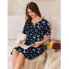 image:imageEkouaer Women Zip Up Robe Short Bathrobe Lightweight House Coats Floral Print House Dress with Pockets Nightgown S3XLColorful Butterfly
