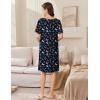 image:imageEkouaer Women Zip Up Robe Short Bathrobe Lightweight House Coats Floral Print House Dress with Pockets Nightgown S3XLColorful Butterfly