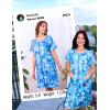 image:imageEkouaer Women Zip Up Robe Short Bathrobe Lightweight House Coats Floral Print House Dress with Pockets Nightgown S3XLDark Blue Floral