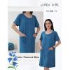 image:imageEkouaer Women Zip Up Robe Short Bathrobe Lightweight House Coats Floral Print House Dress with Pockets Nightgown S3XLPeacock Blue