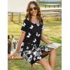 image:imageEkouaer Women Zipper Front House Coat Short Sleeves Robe Zip Up Bathrobes Short Nightgown with Pockets S3XLButterfly Print