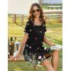 image:imageEkouaer Women Zipper Front House Coat Short Sleeves Robe Zip Up Bathrobes Short Nightgown with Pockets S3XLFloral Butterfly