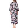 image:imageEkouaer Women Zipper Robe 34 Sleeves Loungewear Dress Full Length Sleepwear Pockets Housecoat Nightgown Long BathrobeStyle 1pat4
