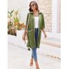 image:imageEkouaer Women Zipper Robe Lightweight House Coat Zipper Front Short Bathrobes Soft Nightgown with Pockets S3XLArmy Green
