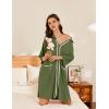 image:imageEkouaer Women Zipper Robe Lightweight House Coat Zipper Front Short Bathrobes Soft Nightgown with Pockets S3XLArmy Green