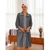 image:imageEkouaer Women Zipper Robe Lightweight House Coat Zipper Front Short Bathrobes Soft Nightgown with Pockets S3XLDark Grey