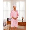 image:imageEkouaer Women Zipper Robe Lightweight House Coat Zipper Front Short Bathrobes Soft Nightgown with Pockets S3XLPink
