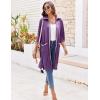 image:imageEkouaer Women Zipper Robe Lightweight House Coat Zipper Front Short Bathrobes Soft Nightgown with Pockets S3XLPurple