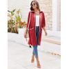 image:imageEkouaer Women Zipper Robe Lightweight House Coat Zipper Front Short Bathrobes Soft Nightgown with Pockets S3XLWine Red