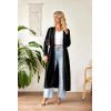 image:imageEkouaer Women Zipper Robe Long Sleeve Loungewear Lightweight Housecoat Full Length Nightgown with PocketsPure Black