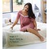 image:imageEkouaer Women Zipper Robe Short Sleeves House Coat Zipper Front Bathrobe Sleepwear with Pockets Housecoat NightgownGray Purple