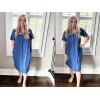 image:imageEkouaer Women Zipper Robe Short Sleeves House Coat Zipper Front Bathrobe Sleepwear with Pockets Housecoat NightgownNavy