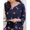 image:imageEkouaer Women Zipper Robes 34 Sleeves Housecoat Soft Bathrobe Sleepwear Mumu House Dresses with Pockets S3XL