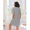 image:imageEkouaer Women Zipper Robes Knit Short Bathrobe Lightweight House Coat with Pockets Soft Nightgown SXXLLight Gray