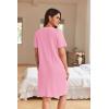 image:imageEkouaer Women Zipper Robes Waffle Short Bathrobe Lightweight House Coat with Pockets Soft Nightgown