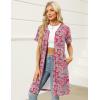 image:imageEkouaer Women Zipper Robes Waffle Short Bathrobe Lightweight House Coat with Pockets Soft Nightgown S3XLBright Paisley