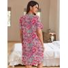image:imageEkouaer Women Zipper Robes Waffle Short Bathrobe Lightweight House Coat with Pockets Soft Nightgown S3XLBright Paisley