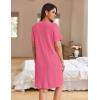 image:imageEkouaer Women Zipper Robes Waffle Short Bathrobe Lightweight House Coat with Pockets Soft Nightgown S3XLHot Pink