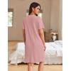 image:imageEkouaer Women Zipper Robes Waffle Short Bathrobe Lightweight House Coat with Pockets Soft Nightgown S3XLLight Pink