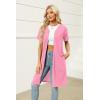 image:imageEkouaer Women Zipper Robes Waffle Short Bathrobe Lightweight House Coat with Pockets Soft Nightgown S3XLPink