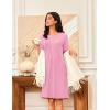 image:imageEkouaer Women Zipper Robes Waffle Short Bathrobe Lightweight House Coat with Pockets Soft Nightgown S3XLPink