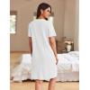 image:imageEkouaer Women Zipper Robes Waffle Short Bathrobe Lightweight House Coat with Pockets Soft Nightgown S3XLWhite