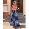 image:imageEkouaer Womens Casual Jumpsuits Summer Boho Outfits Printed Smocked Wide Leg Vacation Jumper With Pockets SXXLStar Flag