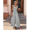 image:imageEkouaer Womens Casual Jumpsuits Summer Boho Outfits Printed Smocked Wide Leg Vacation Jumper With Pockets SXXLWhite Floral