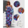 image:imageEkouaer Womens Casual Overalls Loose Wide Leg Jumpsuits Summer Boho Floral Printed Baggy Rompers with PocketsA Blue Boho Print