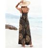 image:imageEkouaer Womens Casual Overalls Loose Wide Leg Jumpsuits Summer Boho Floral Printed Baggy Rompers with PocketsBlack Bohemian