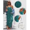 image:imageEkouaer Womens Casual Overalls Loose Wide Leg Jumpsuits Summer Boho Floral Printed Baggy Rompers with PocketsGreen Blue Floral