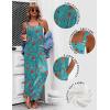 image:imageEkouaer Womens Casual Overalls Loose Wide Leg Jumpsuits Summer Boho Floral Printed Baggy Rompers with PocketsLake Blue Floral