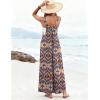 image:imageEkouaer Womens Casual Overalls Loose Wide Leg Jumpsuits Summer Boho Floral Printed Baggy Rompers with PocketsOrange Bohemian